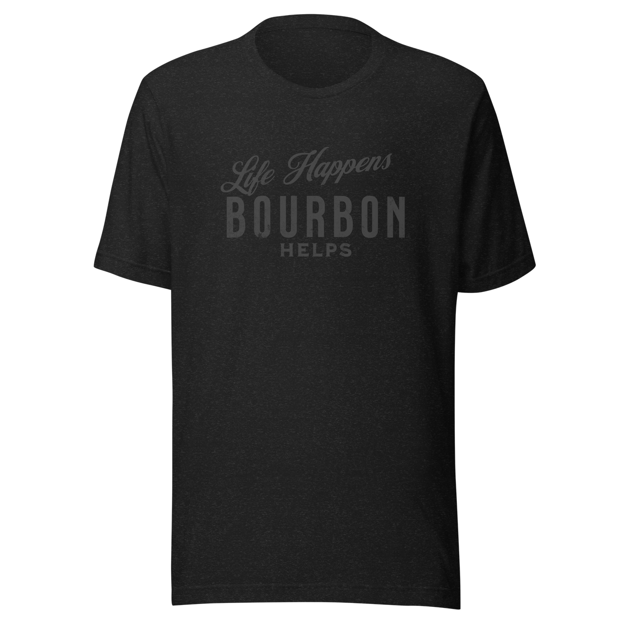 Life Happens Bourbon Helps Tee: Perfect Everyday Cotton Tee BOURBON,DRINKING,MENS,New,TSHIRT,UNISEX,WOMENS Dayzzed Apparel