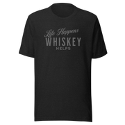 "Life Happens Whiskey Helps" - Perfect Funny Drinking Tee MENS,New,TSHIRT,UNISEX,WHISKEY,WOMENS Dayzzed Apparel