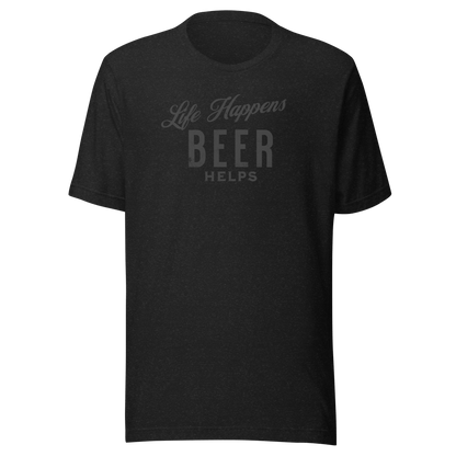 Life Happens Beer Helps Tee - Perfect Everyday Comfort BEER,DRINKING,MENS,New,TSHIRT,UNISEX,WOMENS Dayzzed Apparel