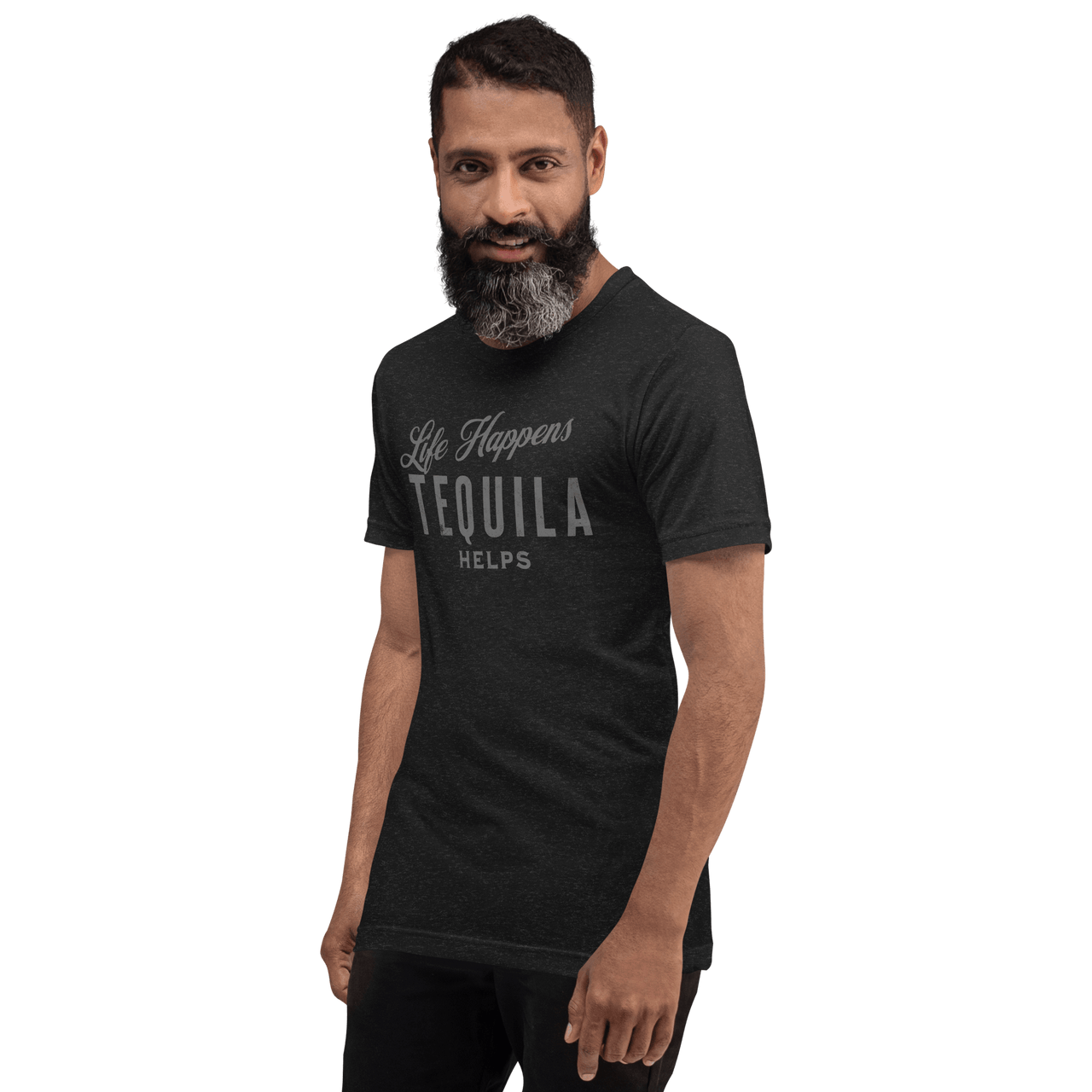 Life Happens Tequila Helps Tee - Unwind with humor DRINKING,MENS,New,TEQUILA,TSHIRT,UNISEX,WOMENS Dayzzed Apparel