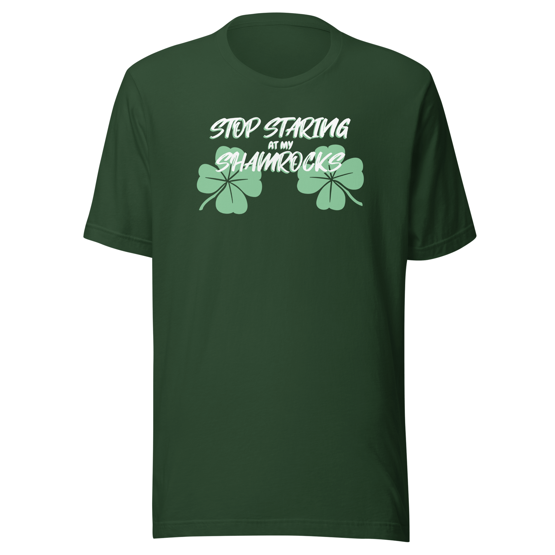 Stop Staring At My Shamrocks Tee