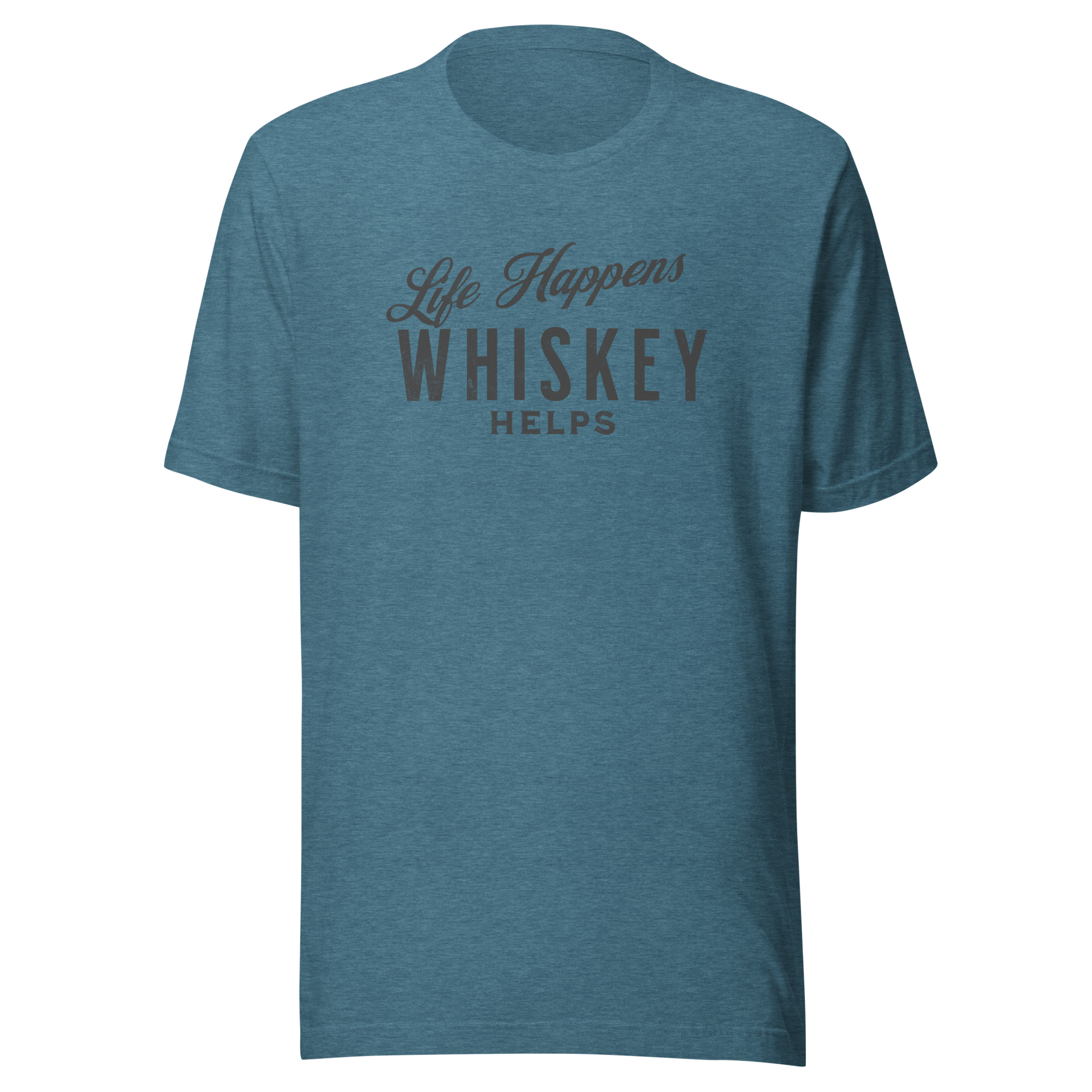 "Life Happens Whiskey Helps" - Perfect Funny Drinking Tee MENS,New,TSHIRT,UNISEX,WHISKEY,WOMENS Dayzzed Apparel