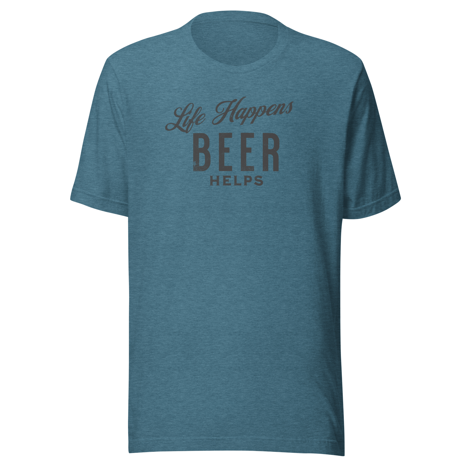 Life Happens Beer Helps Tee - Perfect Everyday Comfort BEER,DRINKING,MENS,New,TSHIRT,UNISEX,WOMENS Dayzzed Apparel