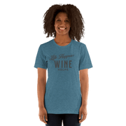 Life Happens Wine Helps Tee - Funny & Comfy ApparelEmbrace laid-back style with our "Life Happens Wine Helps" Tee. Perfect blend of humor & comfort in 100% cotton. Ideal for everyday wear. Shop now!