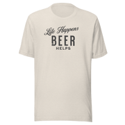 Life Happens Beer Helps Tee - Perfect Everyday Comfort BEER,DRINKING,MENS,New,TSHIRT,UNISEX,WOMENS Dayzzed Apparel