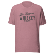 "Life Happens Whiskey Helps" - Perfect Funny Drinking Tee MENS,New,TSHIRT,UNISEX,WHISKEY,WOMENS Dayzzed Apparel