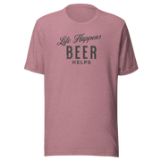 Life Happens Beer Helps Tee - Perfect Everyday Comfort BEER,DRINKING,MENS,New,TSHIRT,UNISEX,WOMENS Dayzzed Apparel