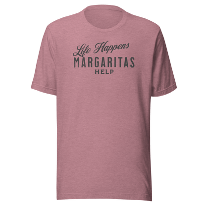 Life Happens Margarita Helps Tee - Perfect Everyday Comfort DRINKING,MARGARITAS,MENS,New,TSHIRT,UNISEX,WOMENS Dayzzed Apparel