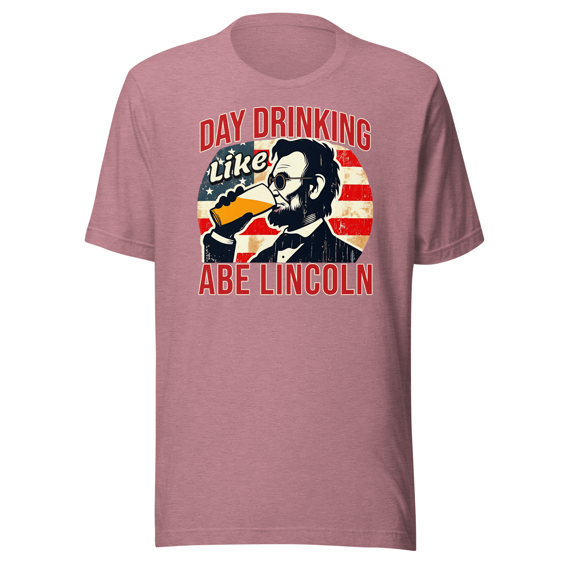 Get festive with our Day Drinking Like Abe Lincoln Tee! Perfect for 4th of July BBQs and showing off your patriotic spirit in style. Cozy & stylish.