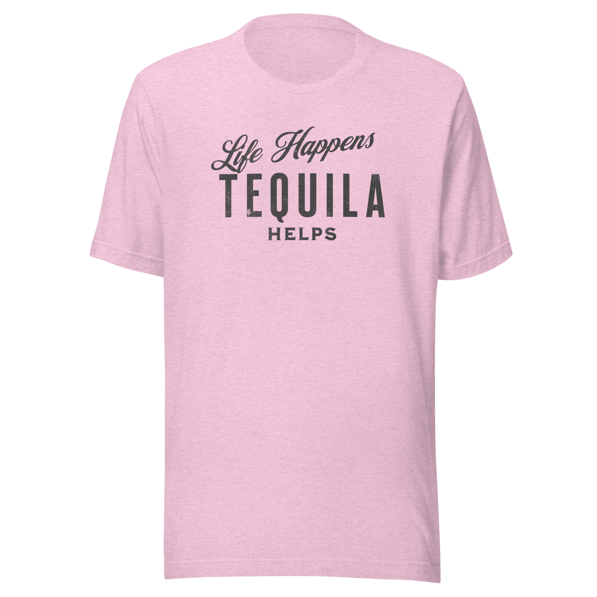 Life Happens Tequila Helps Tee - Unwind with humor DRINKING,MENS,New,TEQUILA,TSHIRT,UNISEX,WOMENS Dayzzed Apparel