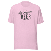 Life Happens Beer Helps Tee - Perfect Everyday Comfort BEER,DRINKING,MENS,New,TSHIRT,UNISEX,WOMENS Dayzzed Apparel