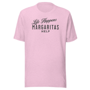 Life Happens Margarita Helps Tee - Perfect Everyday Comfort DRINKING,MARGARITAS,MENS,New,TSHIRT,UNISEX,WOMENS Dayzzed Apparel