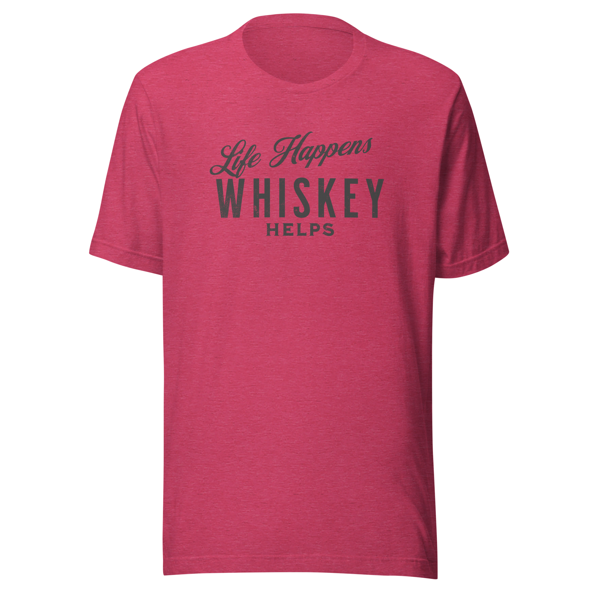 "Life Happens Whiskey Helps" - Perfect Funny Drinking Tee MENS,New,TSHIRT,UNISEX,WHISKEY,WOMENS Dayzzed Apparel