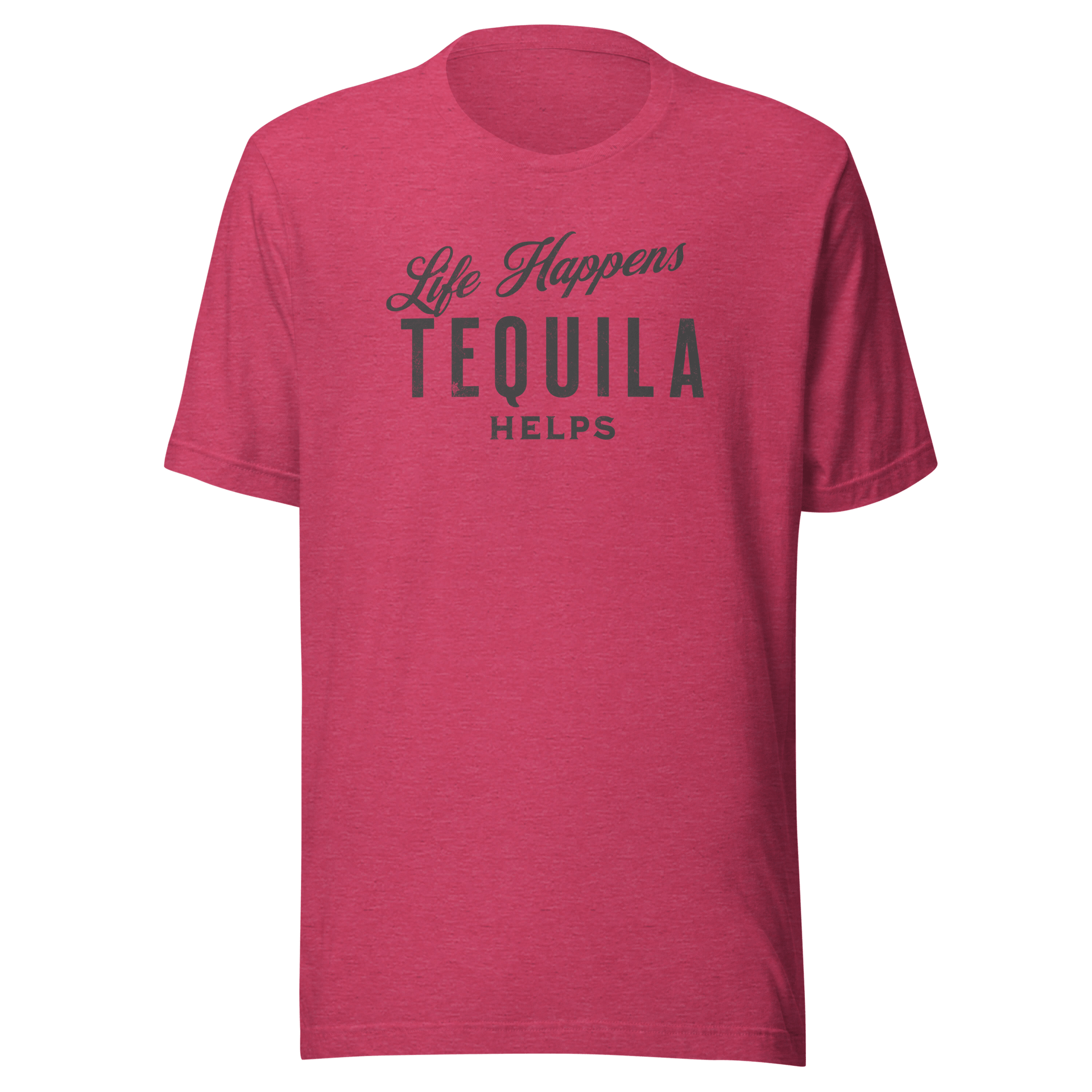 Life Happens Tequila Helps Tee - Unwind with humor DRINKING,MENS,New,TEQUILA,TSHIRT,UNISEX,WOMENS Dayzzed Apparel