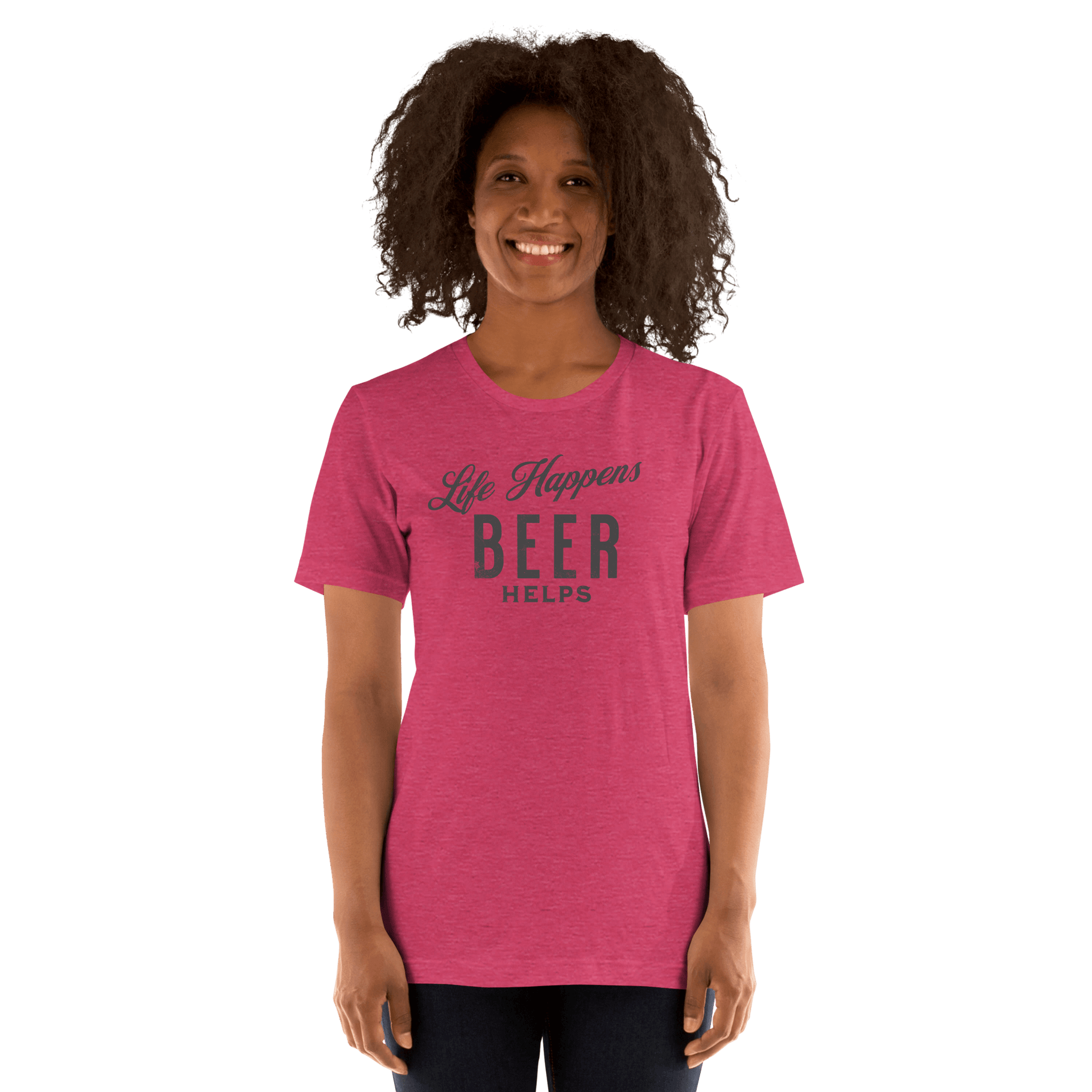 Life Happens Beer Helps Tee - Perfect Everyday Comfort BEER,DRINKING,MENS,New,TSHIRT,UNISEX,WOMENS Dayzzed Apparel