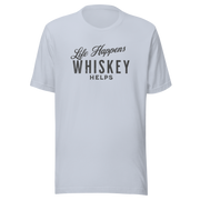 "Life Happens Whiskey Helps" - Perfect Funny Drinking Tee MENS,New,TSHIRT,UNISEX,WHISKEY,WOMENS Dayzzed Apparel