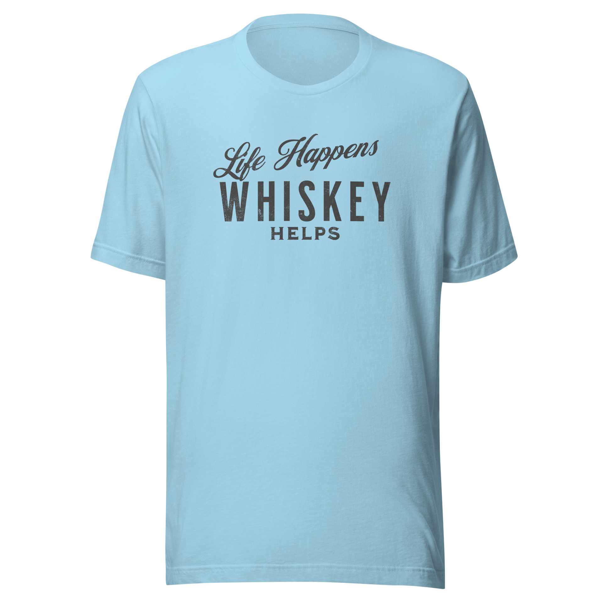 "Life Happens Whiskey Helps" - Perfect Funny Drinking Tee MENS,New,TSHIRT,UNISEX,WHISKEY,WOMENS Dayzzed Apparel