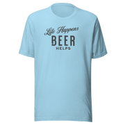 Life Happens Beer Helps Tee - Perfect Everyday Comfort BEER,DRINKING,MENS,New,TSHIRT,UNISEX,WOMENS Dayzzed Apparel