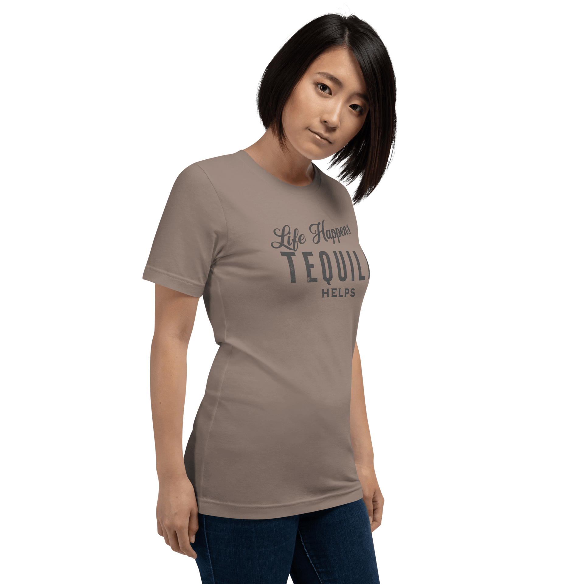 Life Happens Tequila Helps Tee - Unwind with humor DRINKING,MENS,New,TEQUILA,TSHIRT,UNISEX,WOMENS Dayzzed Apparel