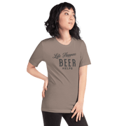 Life Happens Beer Helps Tee - Perfect Everyday Comfort BEER,DRINKING,MENS,New,TSHIRT,UNISEX,WOMENS Dayzzed Apparel