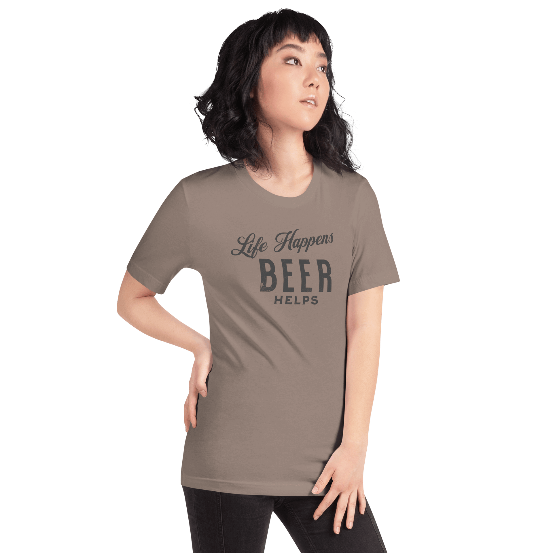 Life Happens Beer Helps Tee - Perfect Everyday Comfort BEER,DRINKING,MENS,New,TSHIRT,UNISEX,WOMENS Dayzzed Apparel