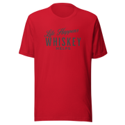 "Life Happens Whiskey Helps" - Perfect Funny Drinking Tee MENS,New,TSHIRT,UNISEX,WHISKEY,WOMENS Dayzzed Apparel