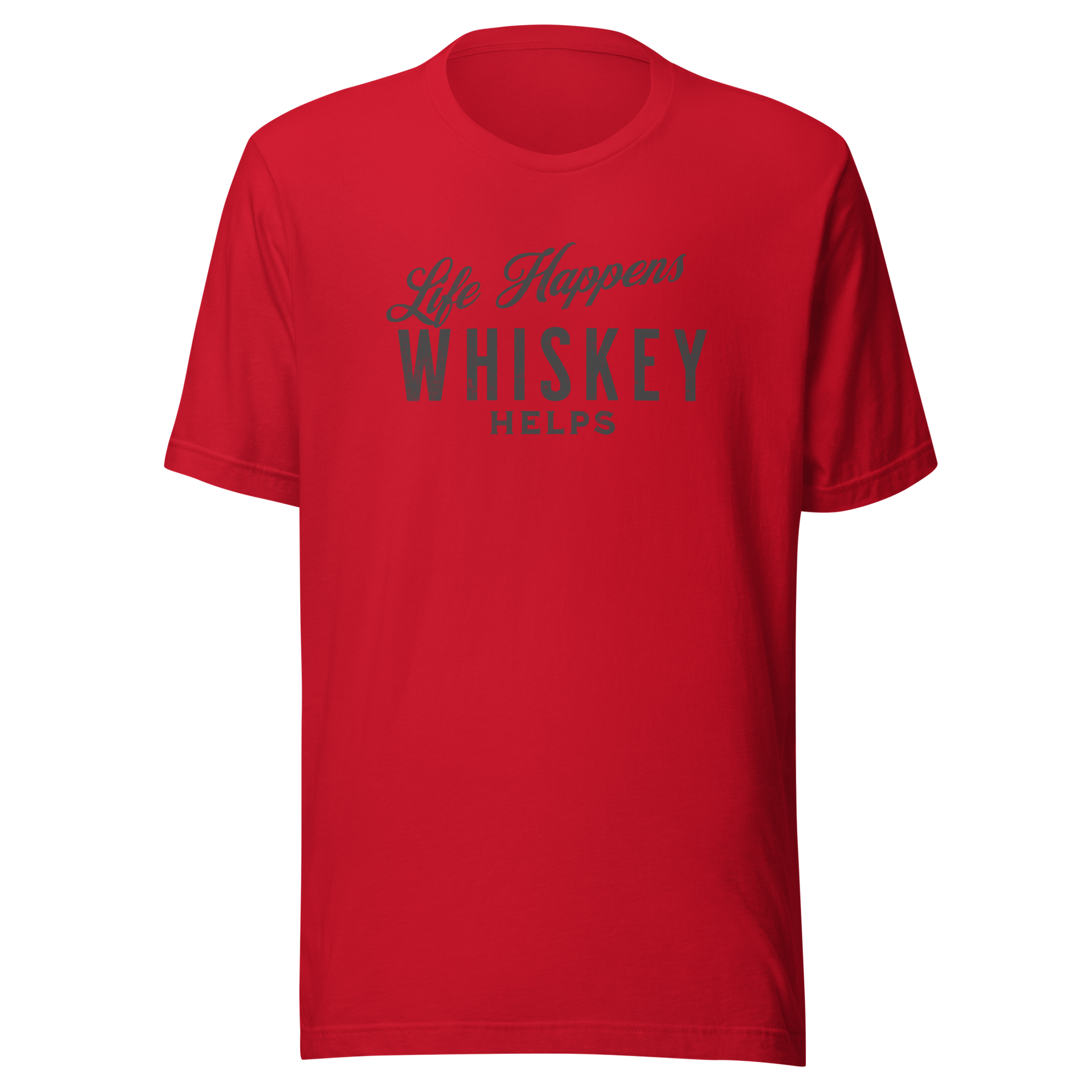 "Life Happens Whiskey Helps" - Perfect Funny Drinking Tee MENS,New,TSHIRT,UNISEX,WHISKEY,WOMENS Dayzzed Apparel