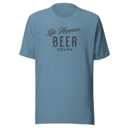 Life Happens Beer Helps Tee - Perfect Everyday Comfort BEER,DRINKING,MENS,New,TSHIRT,UNISEX,WOMENS Dayzzed Apparel