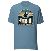 Embrace fatherhood with our soft, lightweight tee. Perfect fit, pre-shrunk fabric, and flattering for all. Ideal for every dad!