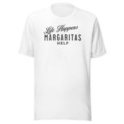 Life Happens Margarita Helps Tee - Perfect Everyday Comfort DRINKING,MARGARITAS,MENS,New,TSHIRT,UNISEX,WOMENS Dayzzed Apparel