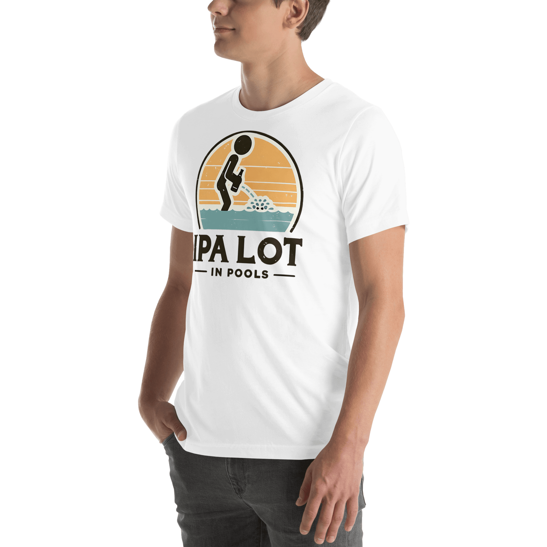 IPA Lot in Pools T-Shirt: The Ultimate Beer Lover's Tee Dive into style & comfort with our IPA Lot in Pools t-shirt! Perfect for beer fans & pool parties, this soft, stretchy tee is a must-have.