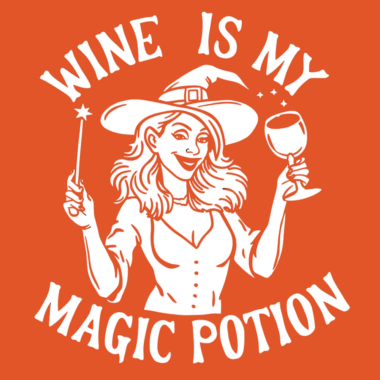 Wine Is My Magic Potion Funny Halloween Tee