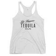 Life Happens Tequila Helps Tank | Women's Racerback DRINKING,New,RACERBACK TANK,TEQUILA,WOMENS Dayzzed Apparel