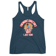 Fireworks Director's Wife I Just Run Women's Racerback Tank