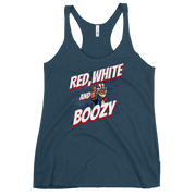 Red White And Boozy Women's Racerback Tank