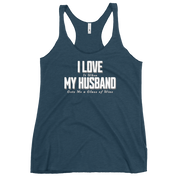 I Love It When My Husband Brings Me A Glass Of Wine Womens Racerback Tank