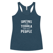 Sometimes I Like Tequila Racerback Tank | Soft Women's Top DRINKING,New,RACERBACK TANK,SPRING BREAK,WOMENS