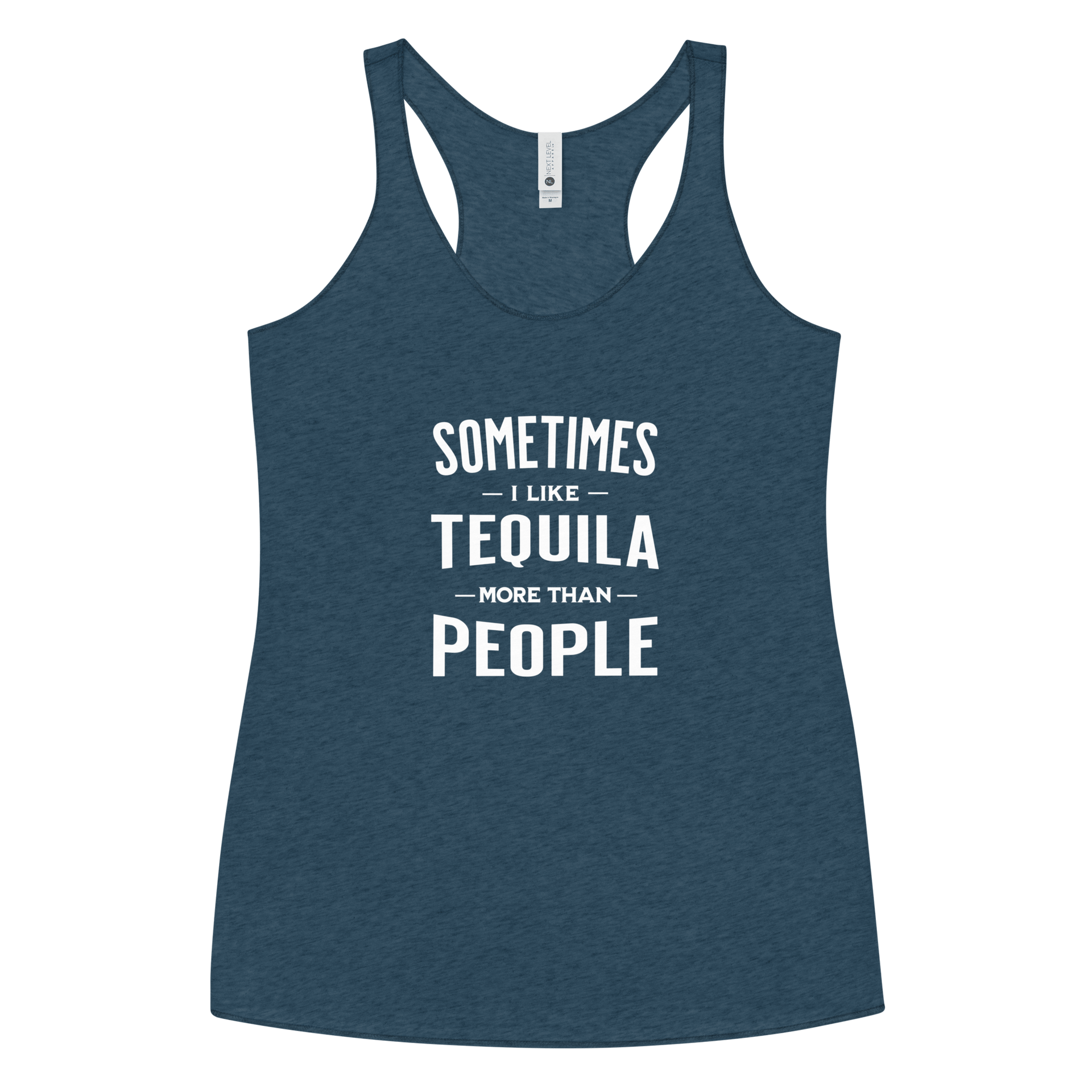 Sometimes I Like Tequila Racerback Tank | Soft Women's Top DRINKING,New,RACERBACK TANK,SPRING BREAK,WOMENS