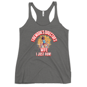 Fireworks Director's Wife I Just Run Women's Racerback Tank