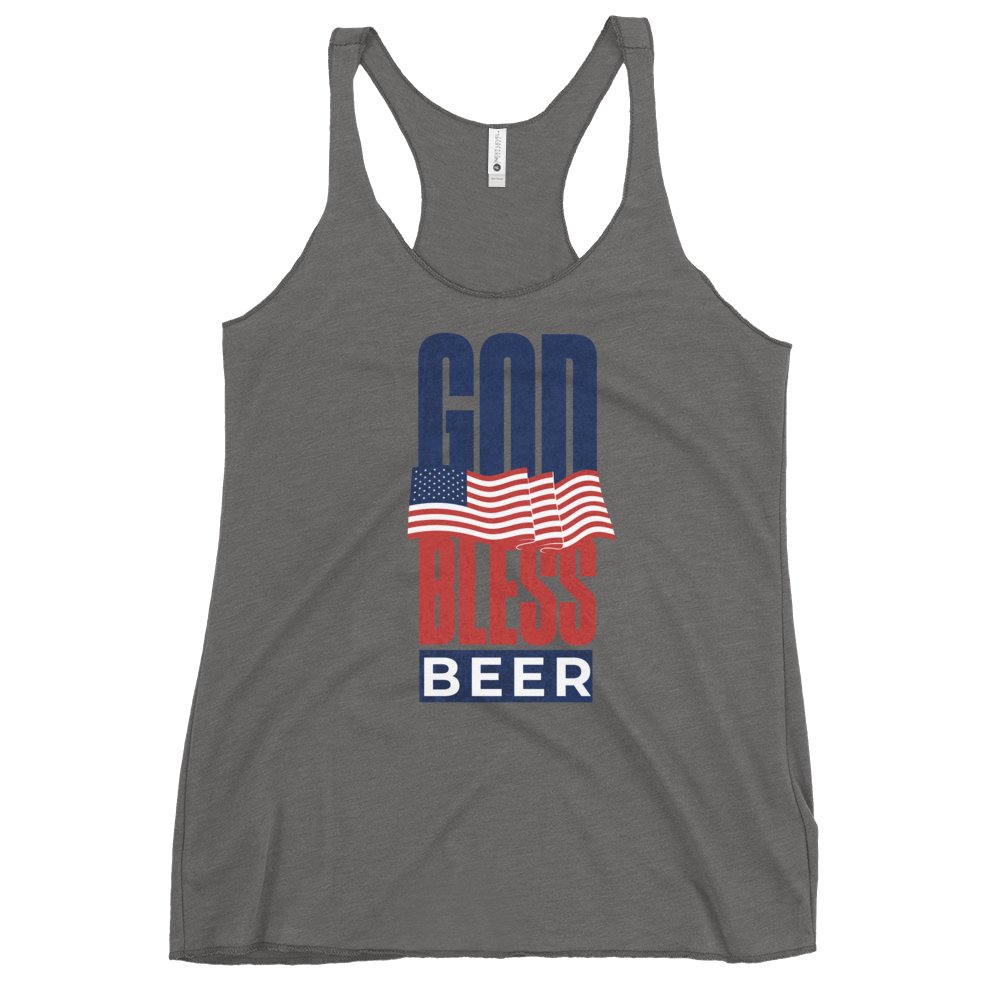 God Bless Beer Women's Racerback Tank