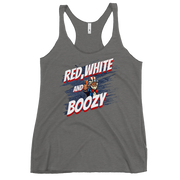 Red White And Boozy Women's Racerback Tank