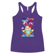 No Bunny Loves Wine Like This Chick Racerback Tank