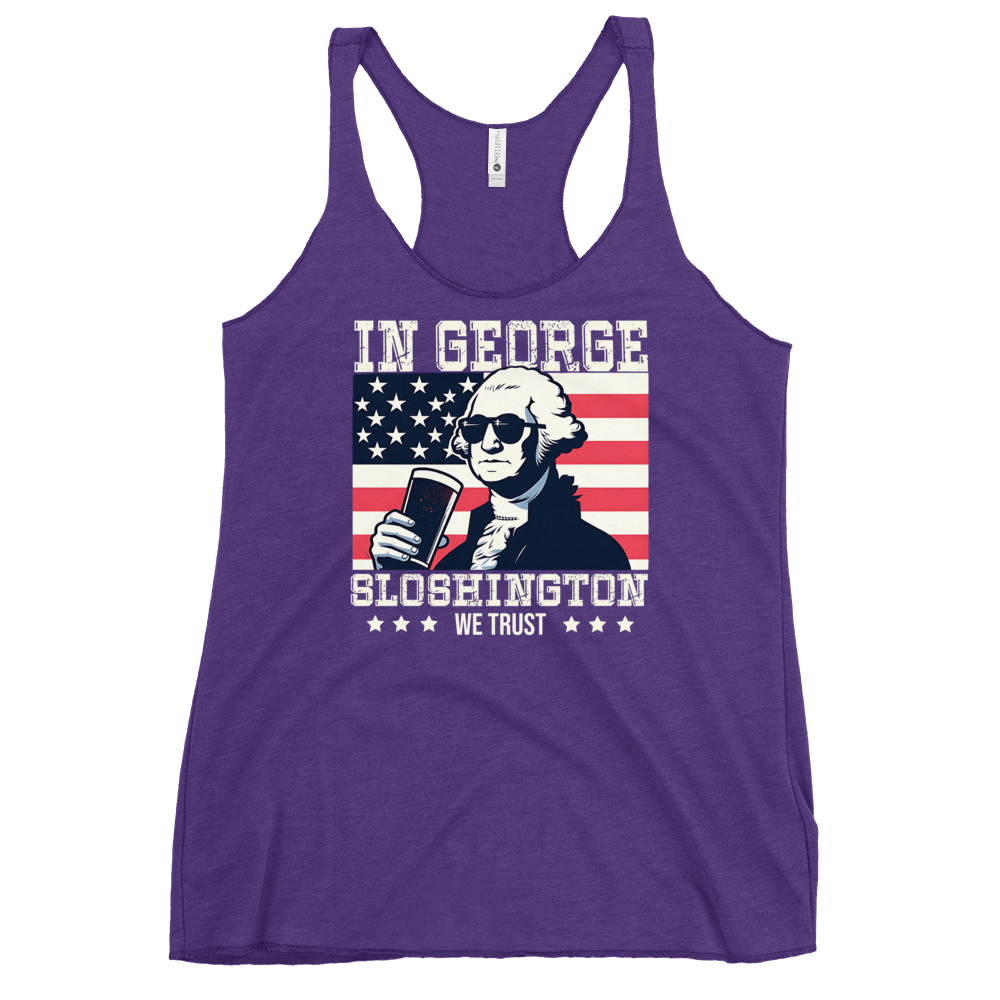 Celebrate with style in our In George Sloshington We Trust Tank for 4th of July. Perfect blend of patriotism & fun, lightweight for summer. Shop now!