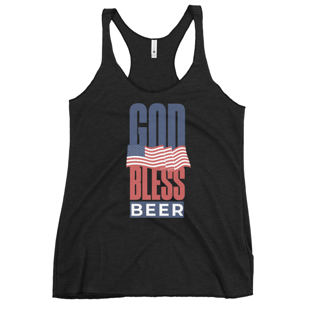 God Bless Beer Women's Racerback Tank