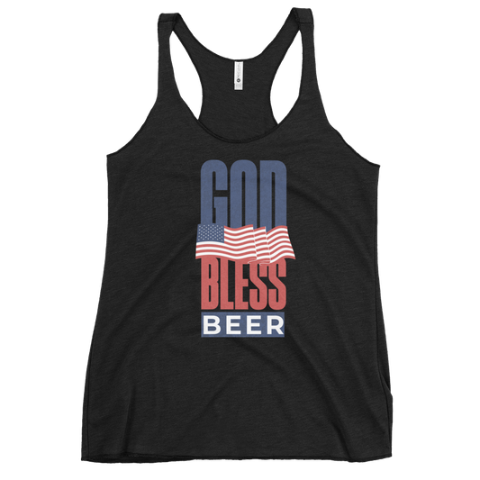 God Bless Beer Women's Racerback Tank