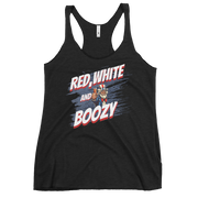 Red White And Boozy Women's Racerback Tank