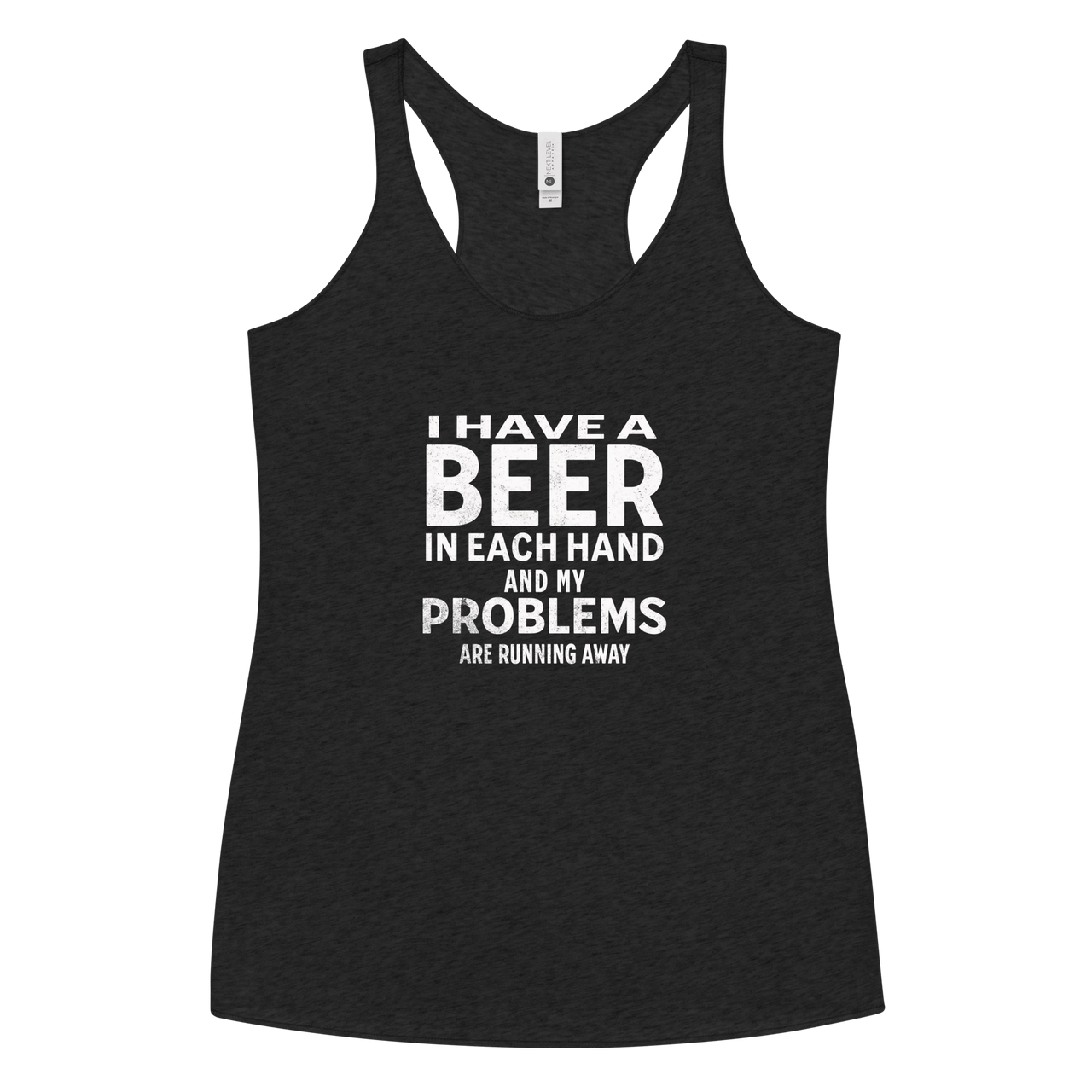 I Have a Beer in Each Hand Women's Racerback Tank