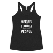 Sometimes I Like Tequila Racerback Tank | Soft Women's Top DRINKING,New,RACERBACK TANK,SPRING BREAK,WOMENS