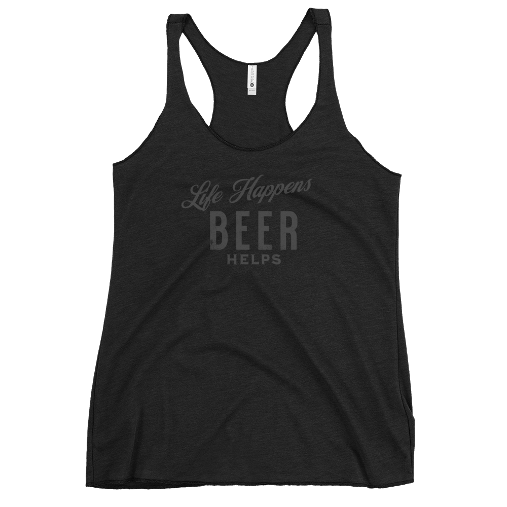 Life Happens Beer Helps Tank for Women | Comfy & Edgy BEER,DRINKING,New,RACERBACK TANK,WOMENS Dayzzed Apparel