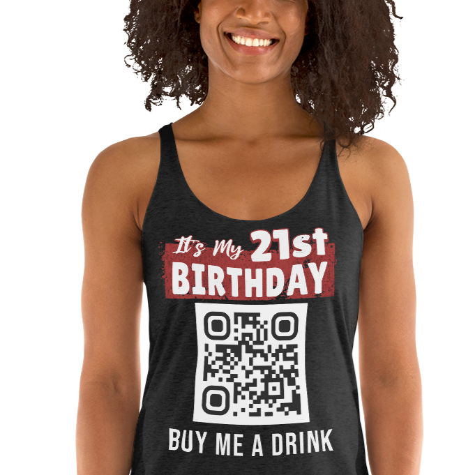 It's My 21st Birthday Women's Racerback Tank Top - Personalizable